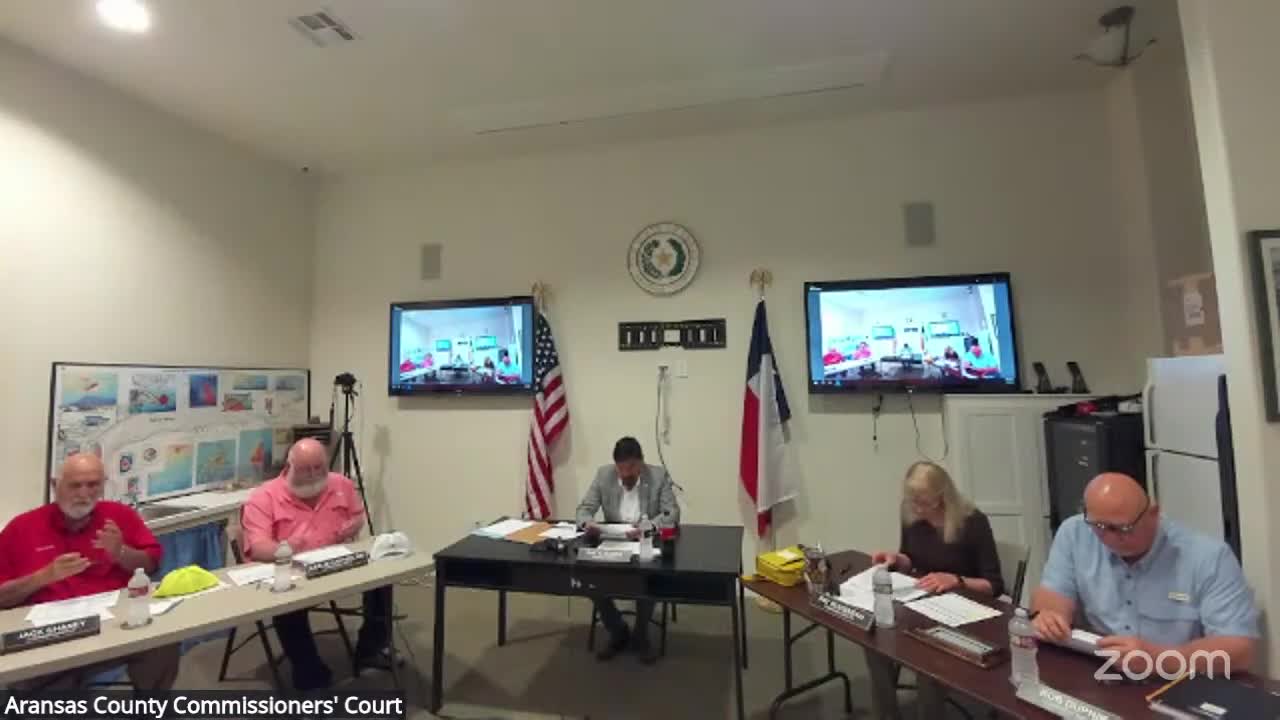 Aransas County goes into closed session to discuss potential building purchase; returns with no action