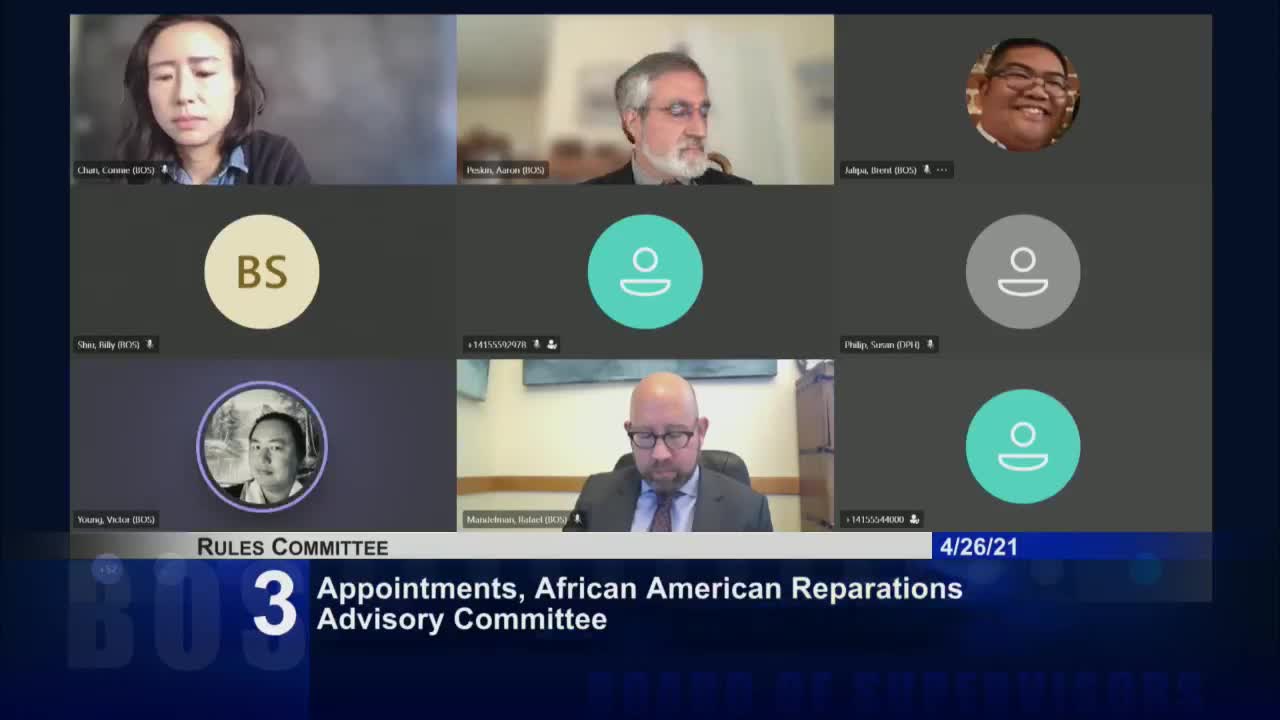 San Francisco appoints members to African American Reparations Advisory Committee for policy development