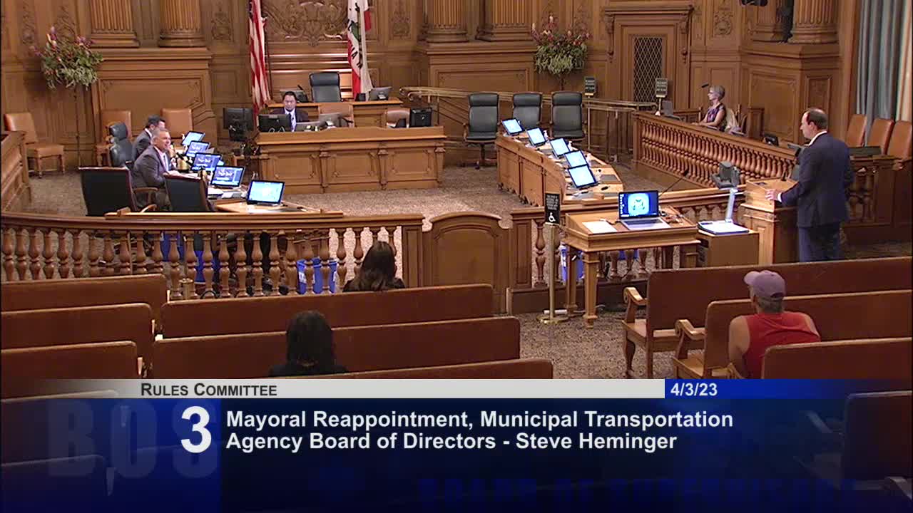 SFMTA board endorses Steve Hemminger and Amanda Eakin's reappointments for community-focused transit leadership