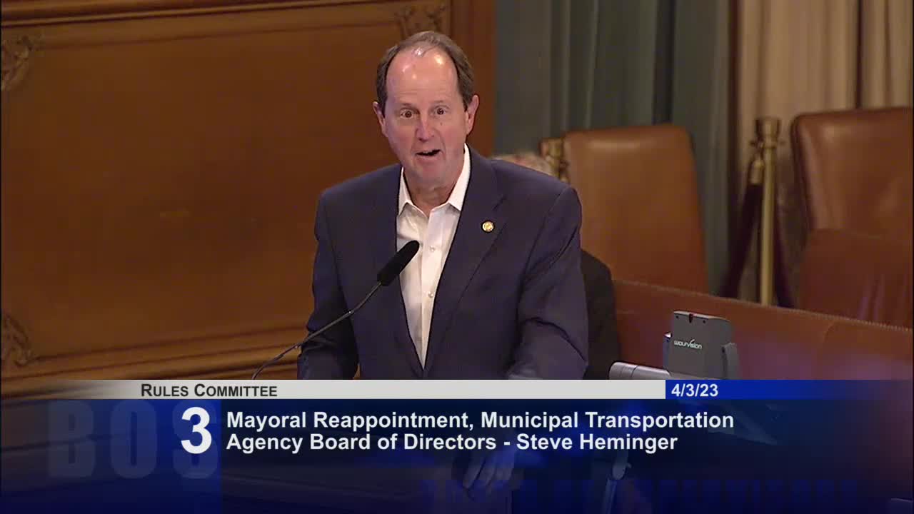 Muni Director Heminger seeks reappointment amid pandemic recovery challenges