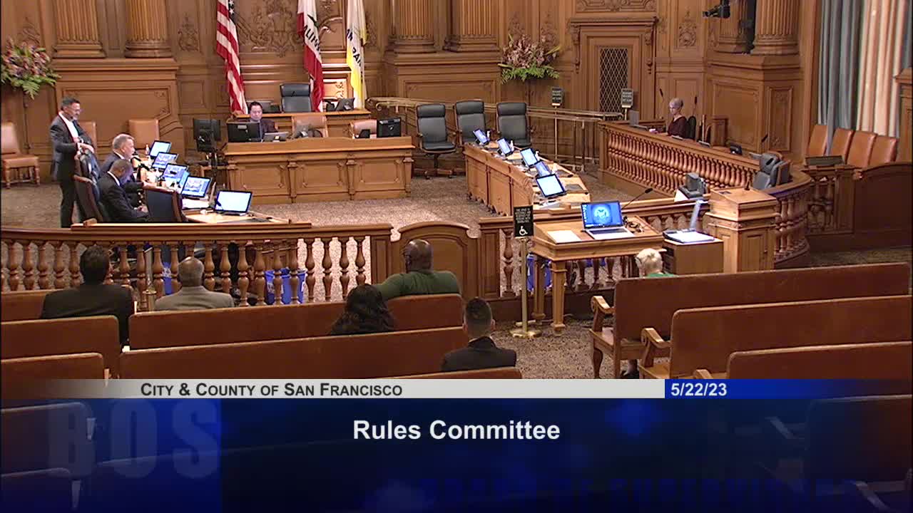 San Francisco Rules Committee reviews mayor's nominations for City Hall Preservation Advisory Commission