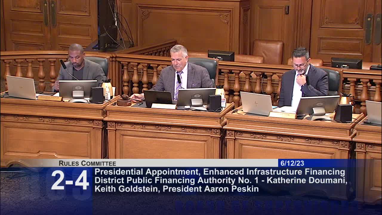 San Francisco Rules Committee recommends William Palmer to Sheriff's Oversight Board