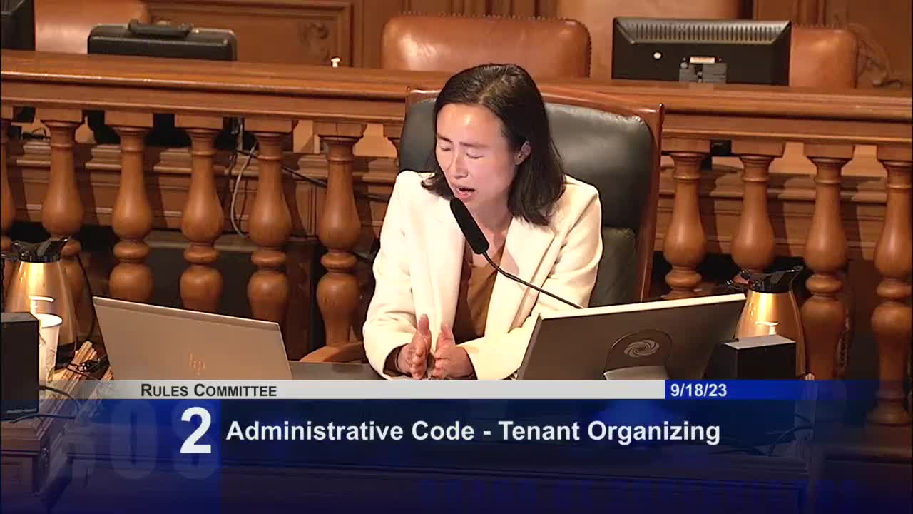 San Francisco proposes tenants union legislation to enhance tenant-landlord communication