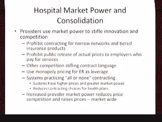California panel discusses healthcare market consolidation and its impact on pricing