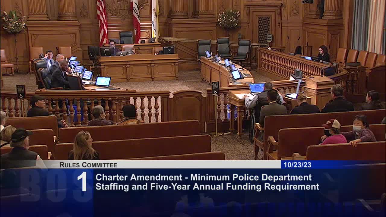Supervisor Dorsey proposes charter amendment for full staffing of San Francisco police