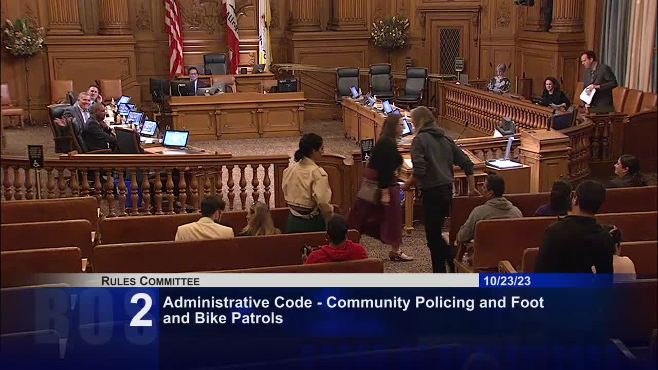 San Francisco officials advocate for increased foot patrols to enhance community policing