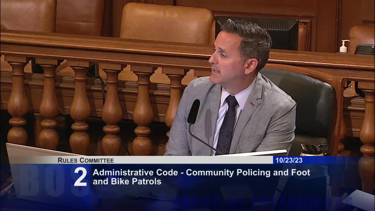 Supervisor Safaie advocates for foot patrols amid staffing challenges in police department