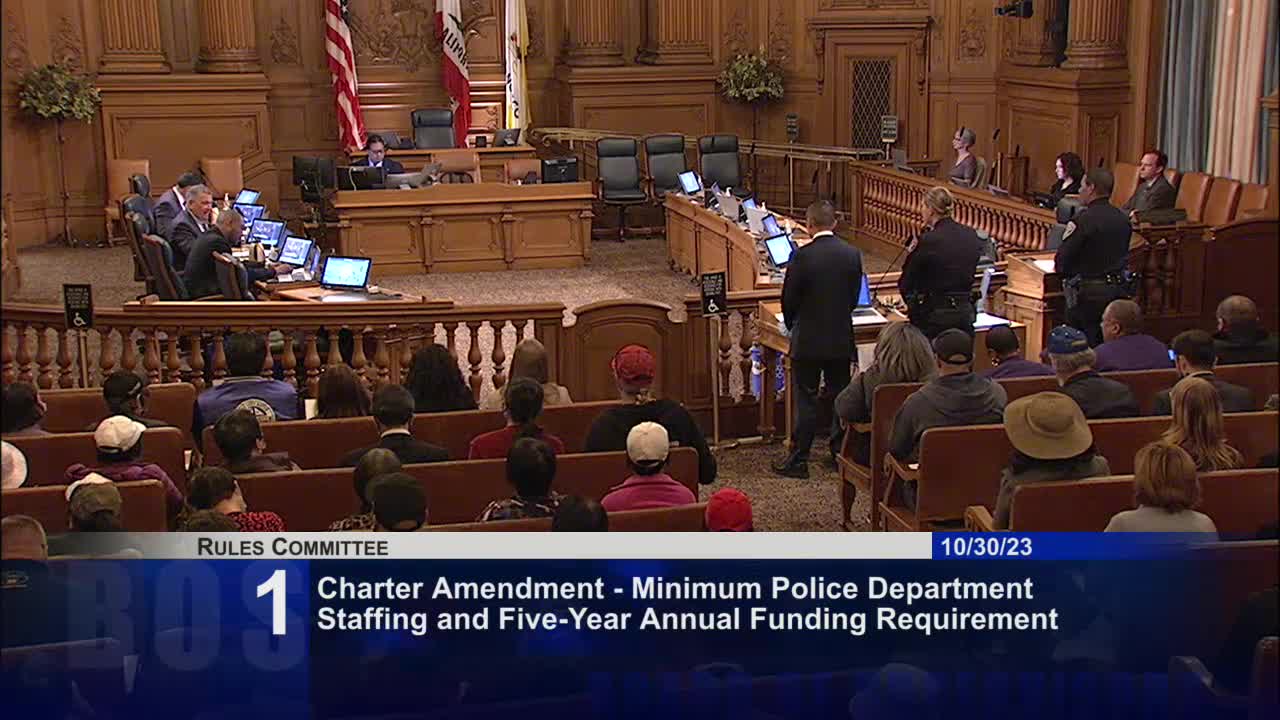 San Francisco Board discusses police staffing crisis and budget priorities