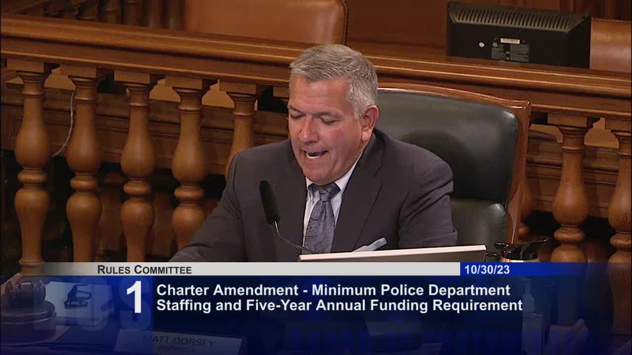 Supervisor Dorsey opposes San Francisco charter amendment tied to police funding tax hike