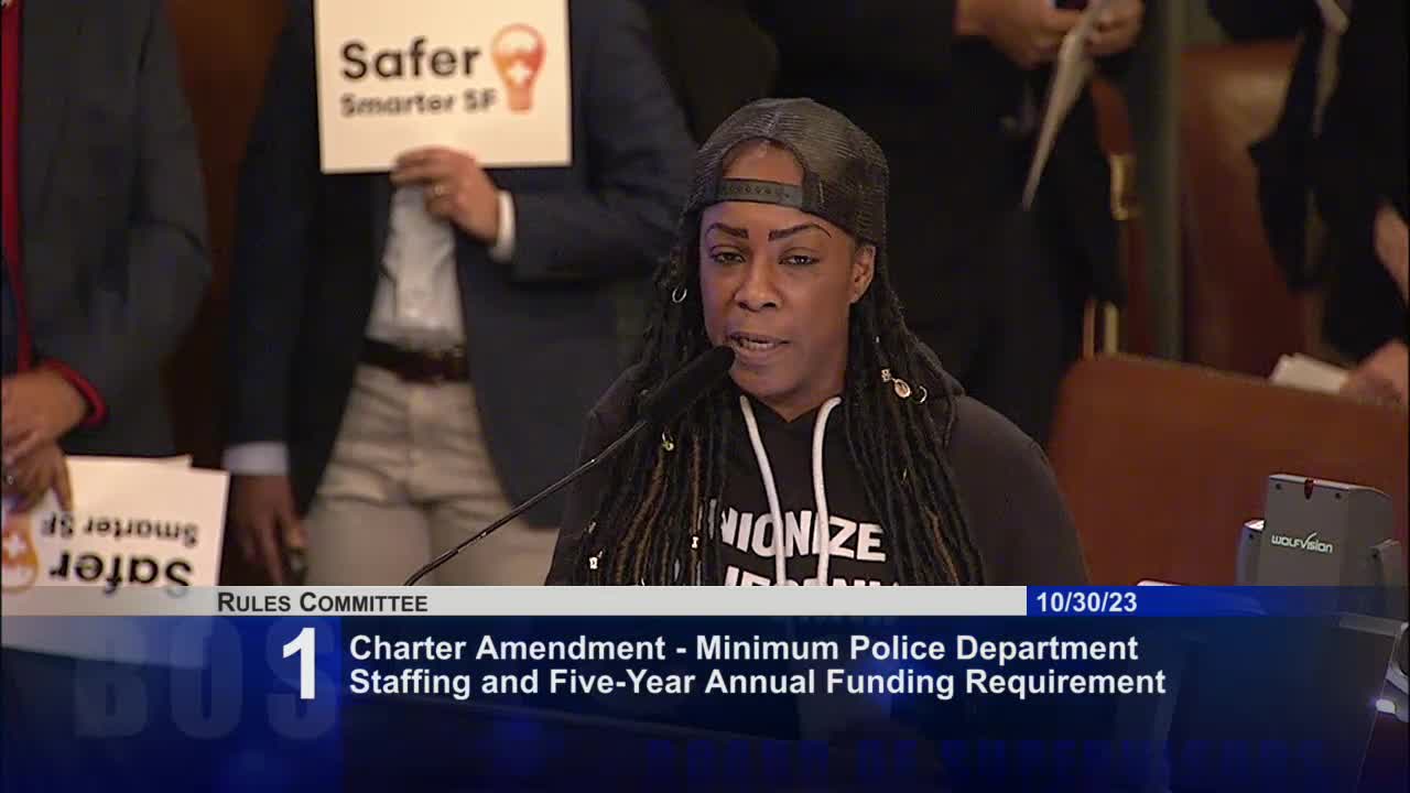 San Francisco residents oppose police staffing charter amendment citing budget concerns