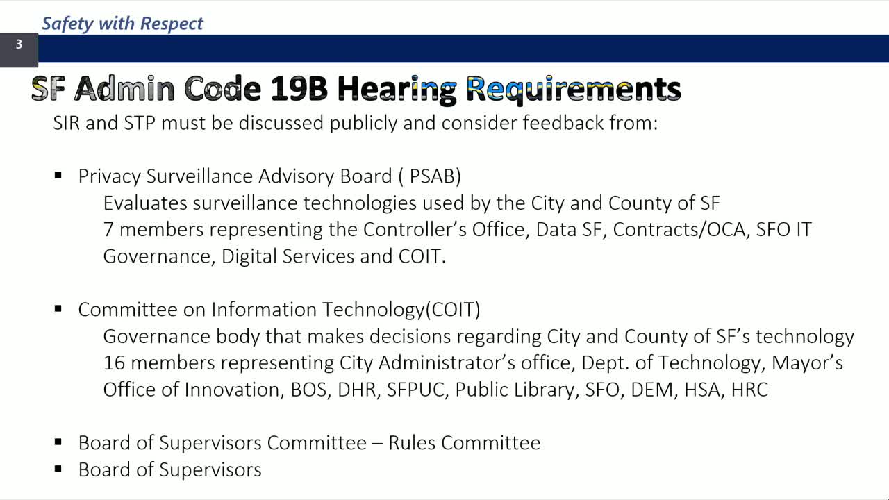 San Francisco PSAB ensures oversight of city surveillance technologies