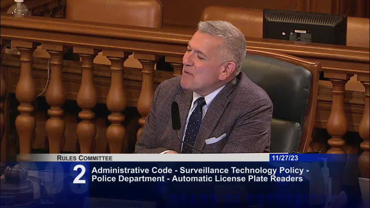 San Francisco committee recommends surveillance technology policy for police license plate readers