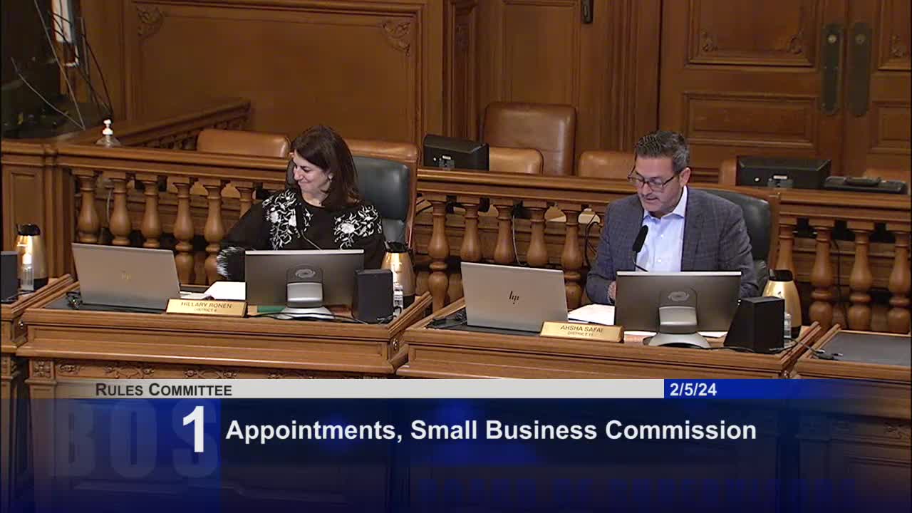 Small Business Advocate Reappointed to San Francisco Commission
