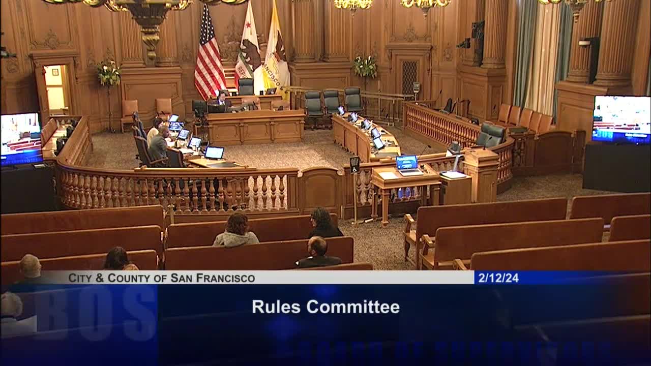 Rules Committee Meeting Kicks Off with Supervisor Hillary Ronan Leading Discussion