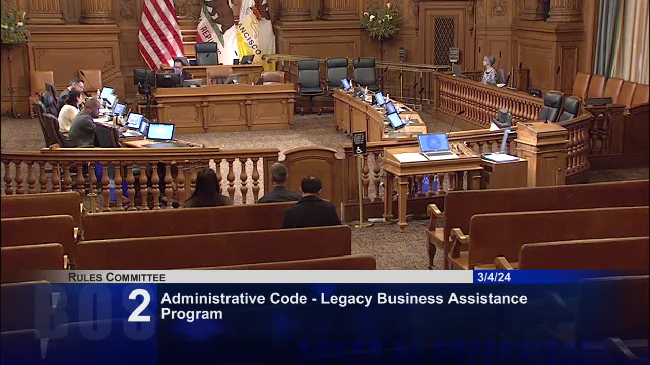 Supervisor Yan advocates for legacy business protections in District 3