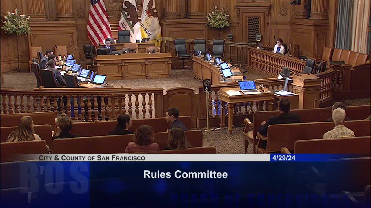 Rules Committee evaluates Mayor's nomination of Lydia So to Planning Commission