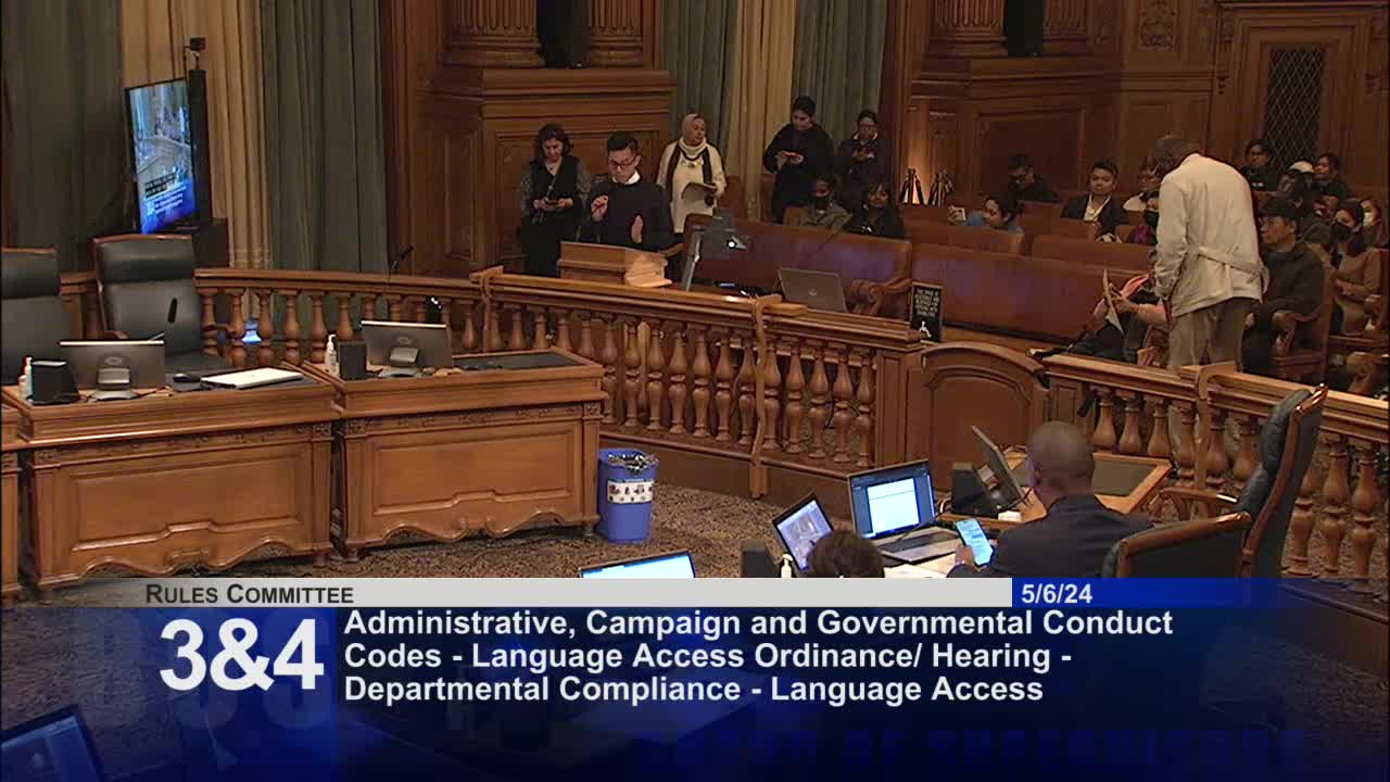 Nick Gee advocates for enhanced Language Access Ordinance in San Francisco