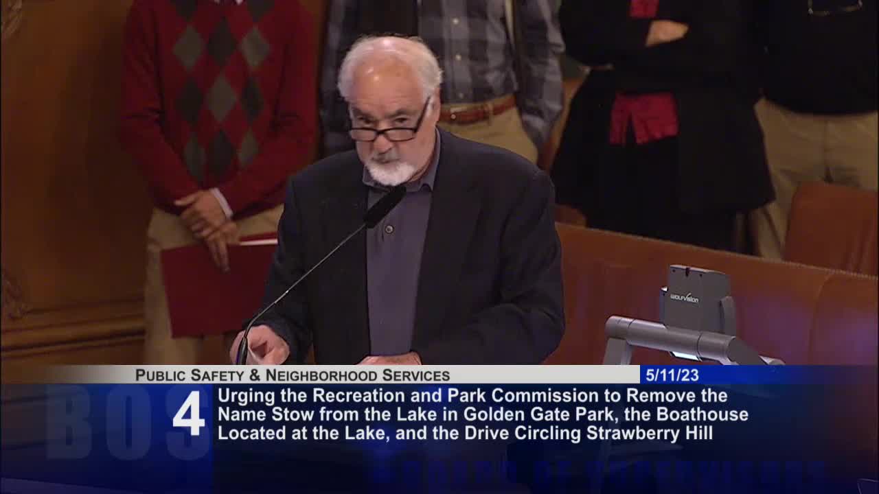 Committee advocates renaming Stow Lake in honor of Patrick Quigley