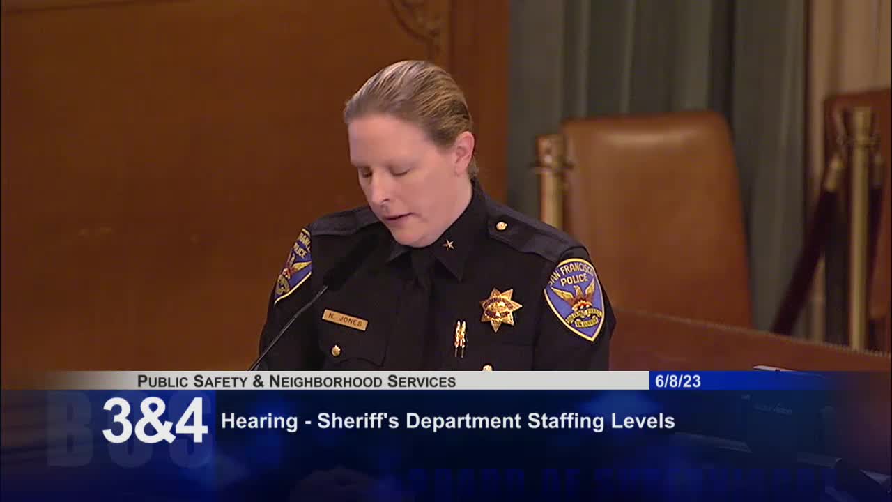 San Francisco supervisors discuss drug overdose crisis and hiring delays in sheriff's department