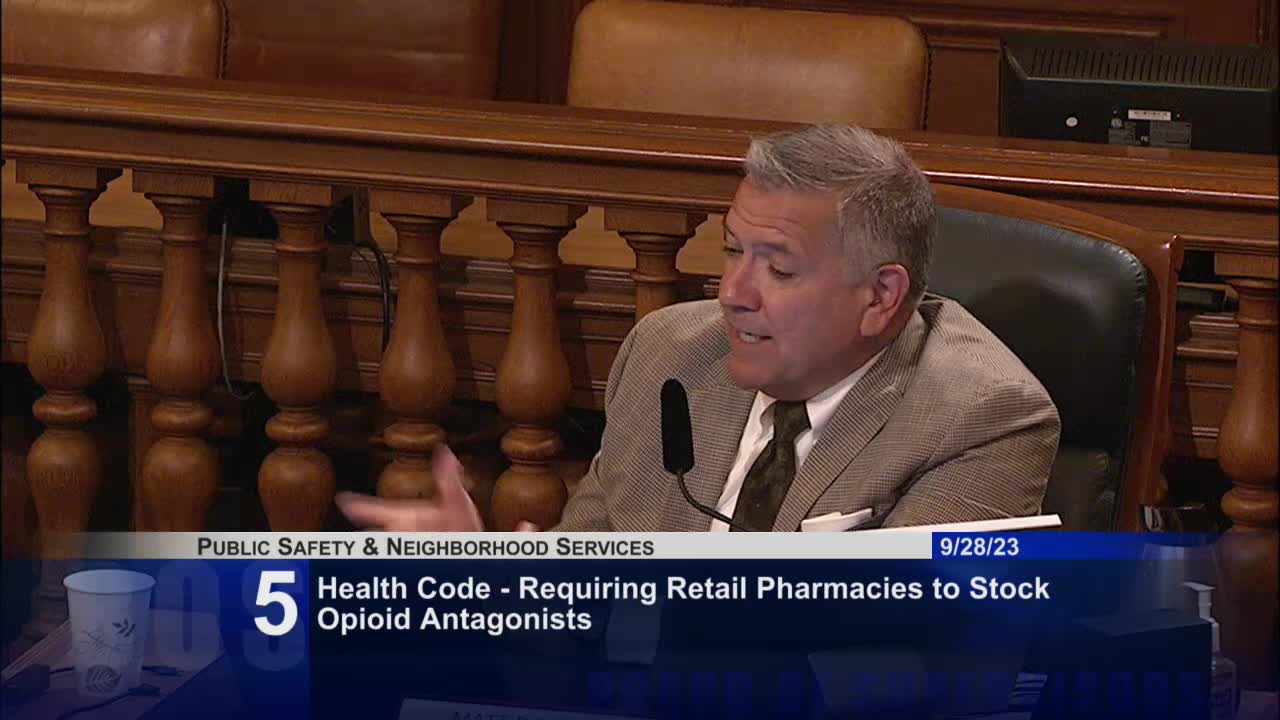 San Francisco proposes naloxone stocking requirement for retail pharmacies to combat overdoses