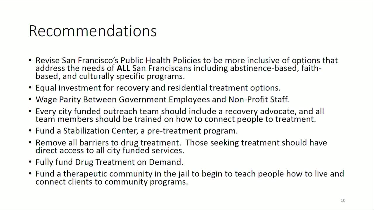 Local initiative proposes barrier-free access to drug treatment services