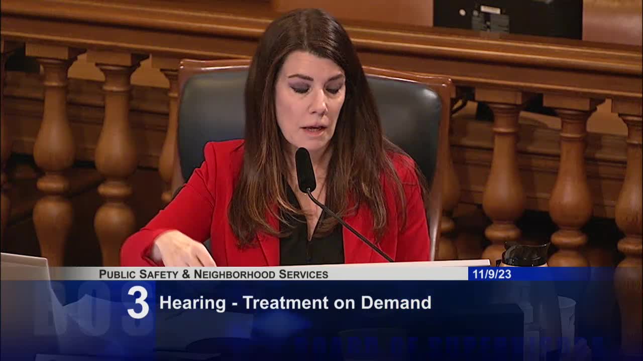 Chair Stephanie moves to file hearing with unanimous council support