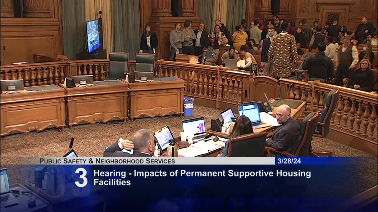 San Francisco supervisors hear community concerns on supportive housing safety issues