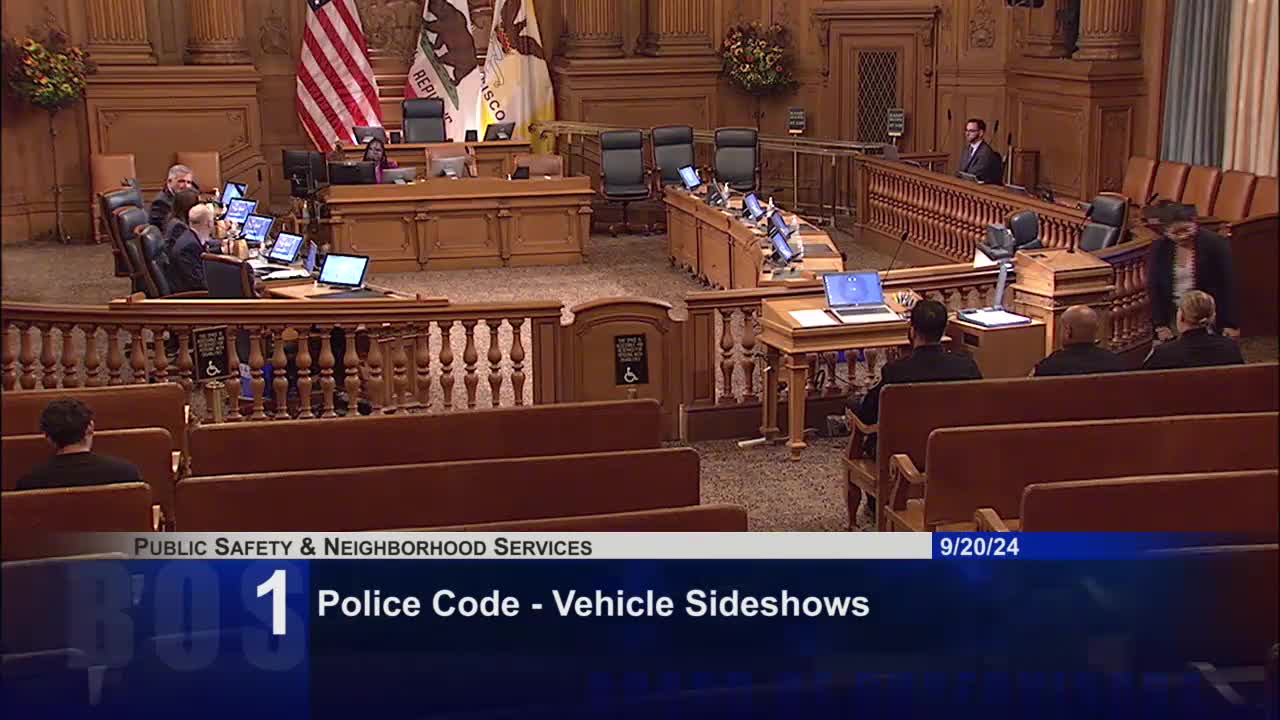 San Francisco officials address dangers of sideshows and illegal firearms