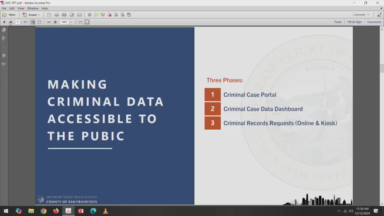 San Francisco Court launches real-time criminal case data dashboard for public access