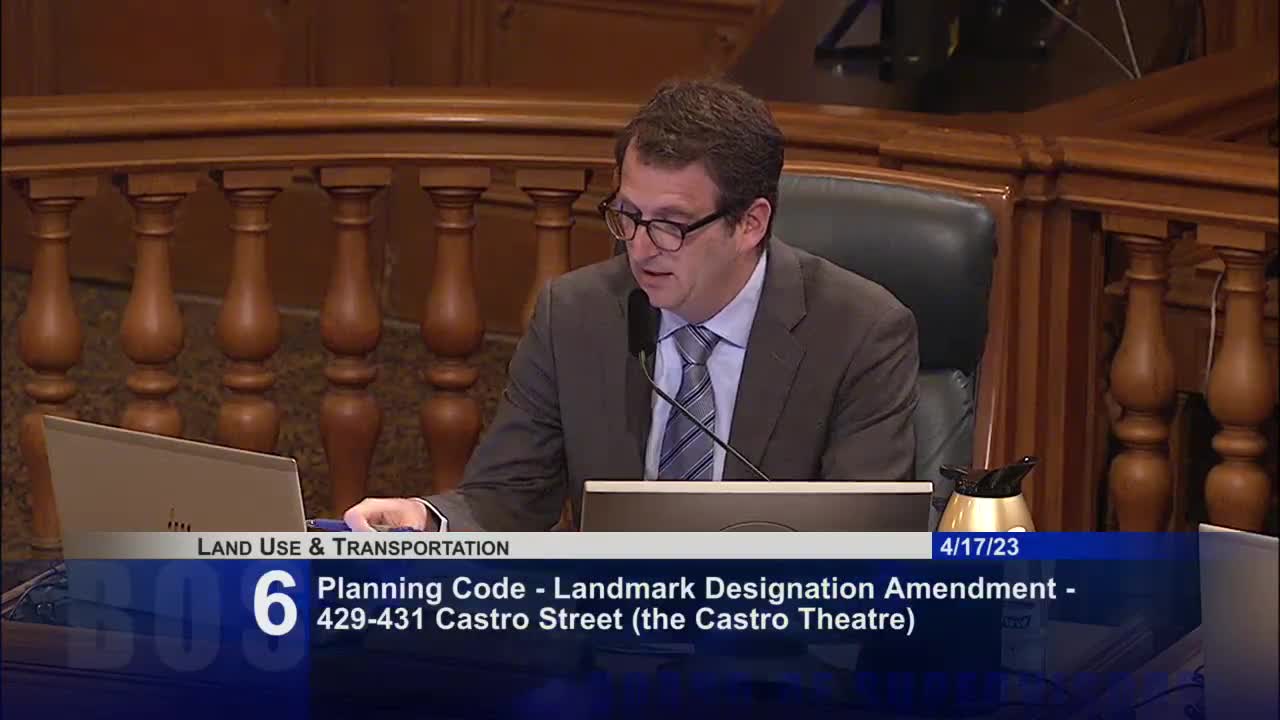 San Francisco supervisors discuss landmarking Castro Theater's seating amid community debate