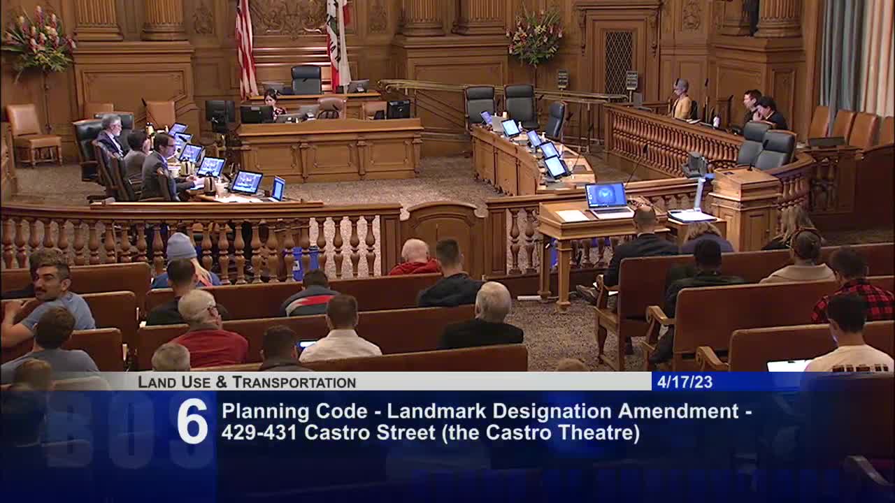 San Francisco committee debates Castro Theater renovation and proposed seating amendment