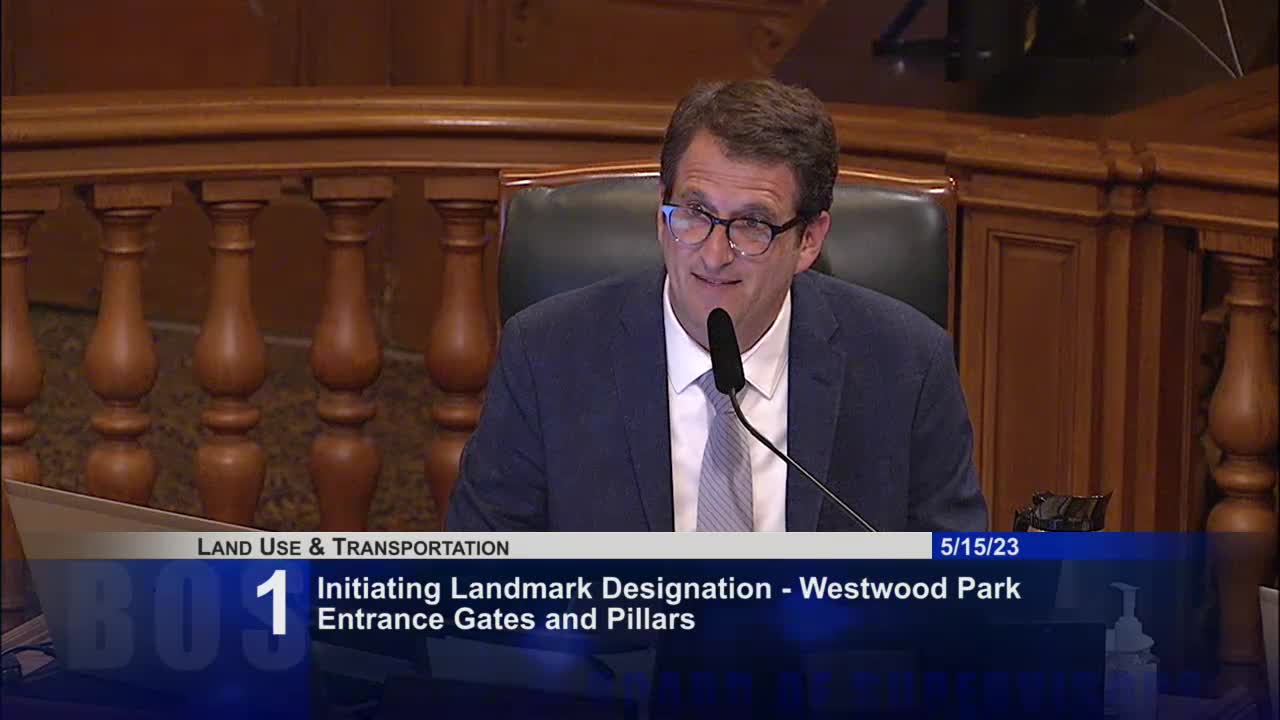 Supervisor Preston emphasizes historical context in landmark designation discussions