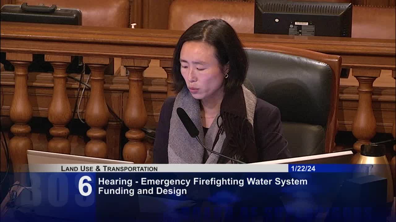San Francisco updates emergency firefighting water system funding and planning strategies