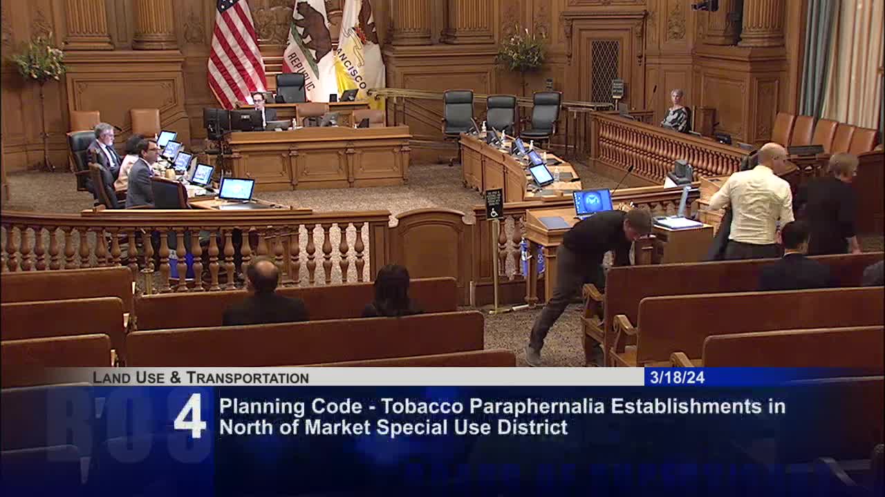 San Francisco Planning Department restricts tobacco paraphernalia shops in Tenderloin