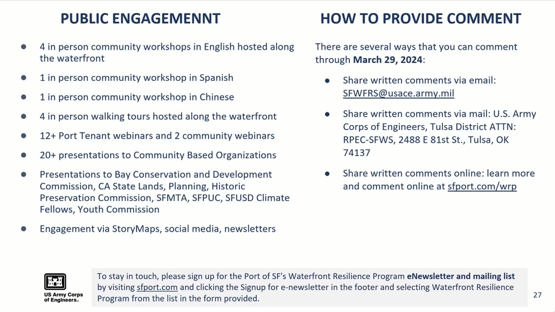 San Francisco officials seek public input on climate adaptation and infrastructure planning