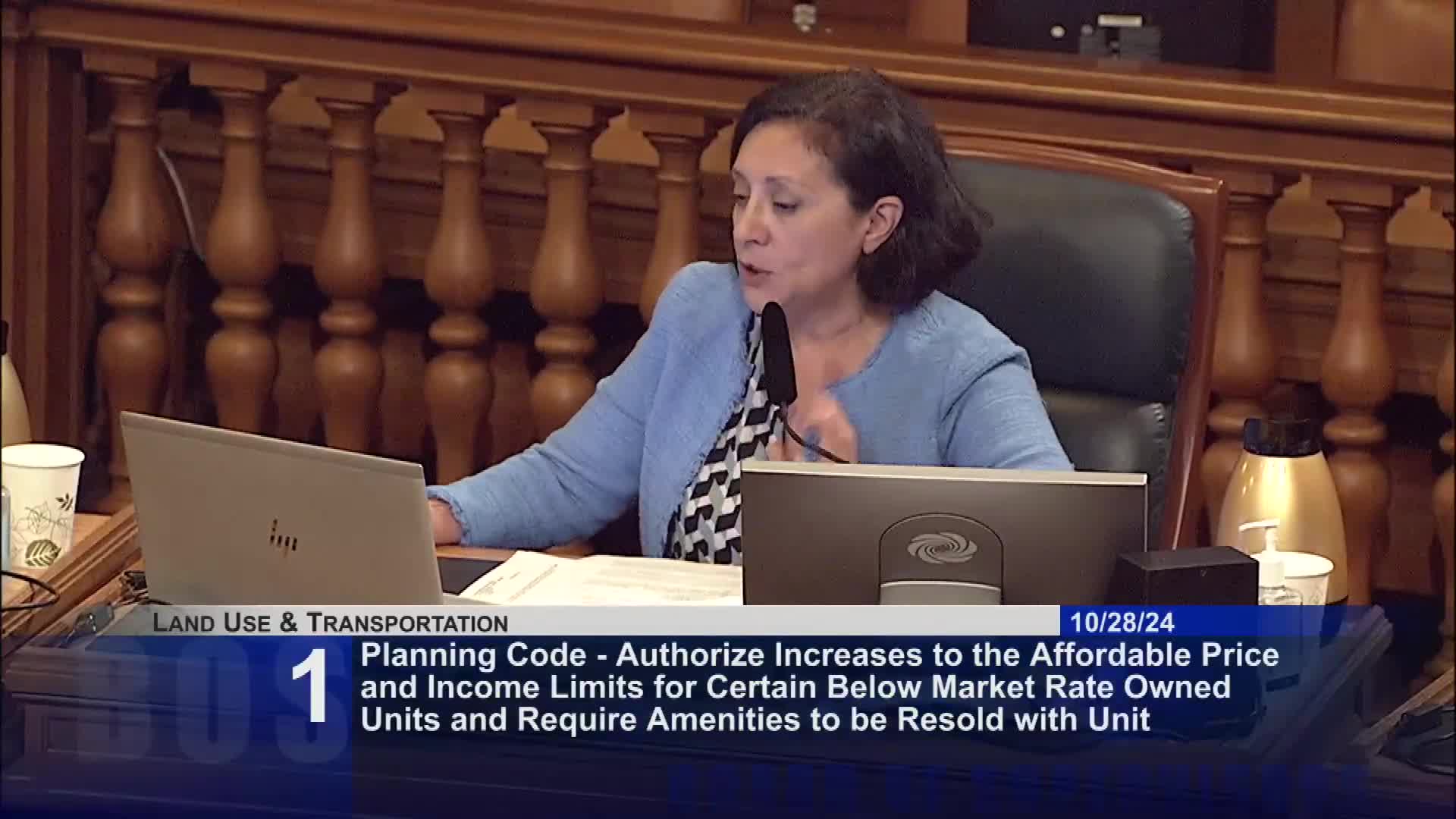 Supervisor Preston addresses affordable housing eligibility concerns at San Francisco meeting