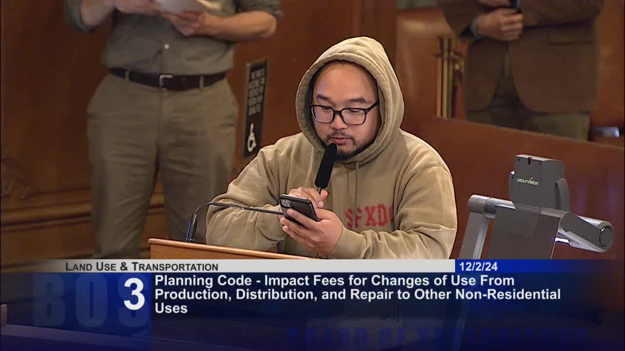 San Francisco committee tables legislation on PDR zoning fees after community outcry