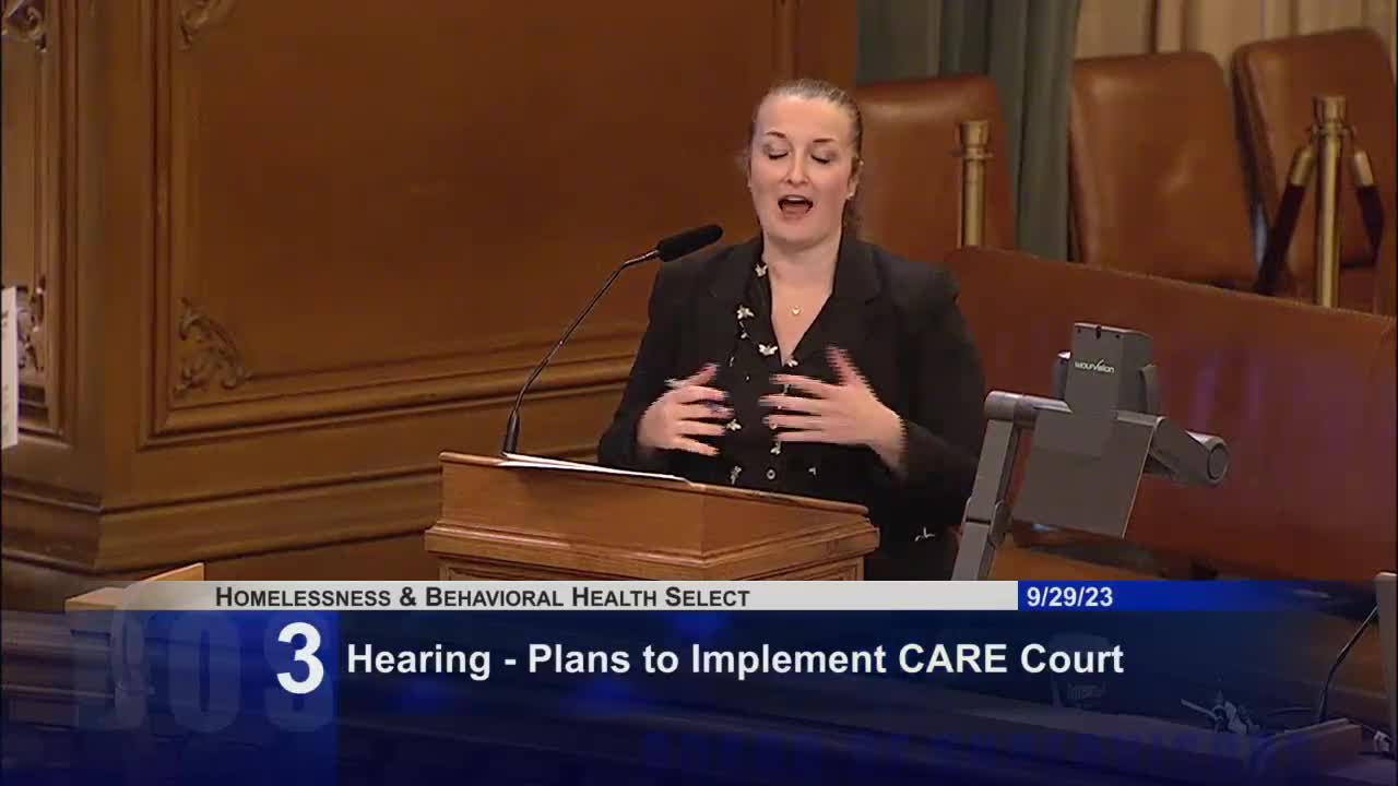 Public hearing discusses San Francisco's care model for mentally ill homeless individuals