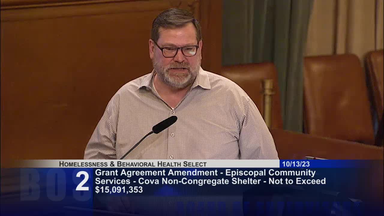 San Francisco officials discuss mental health and substance use at shelter meeting