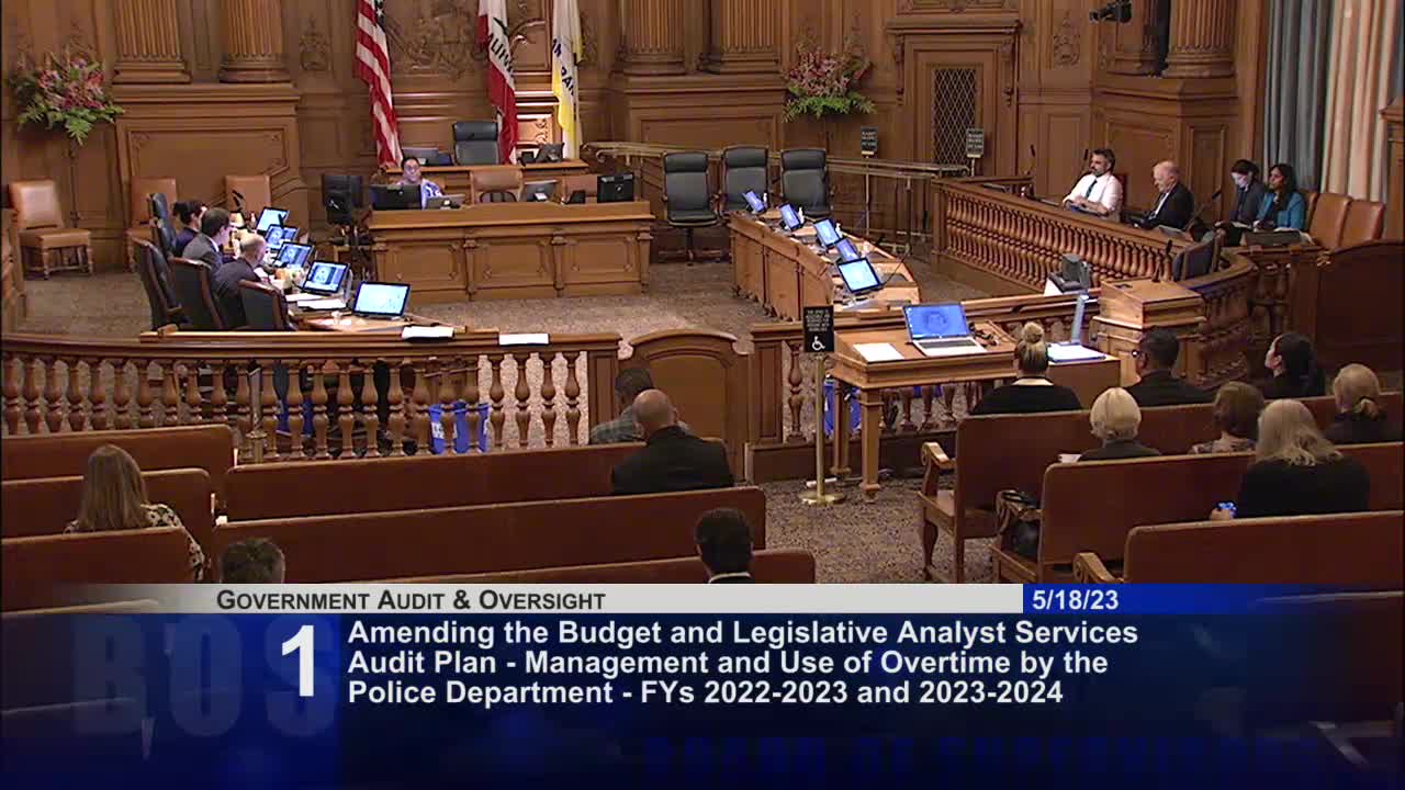 San Francisco Board initiates audit on police department overtime spending