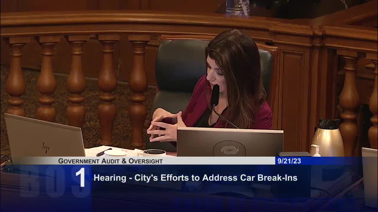 San Francisco officials discuss rising car break-ins and public safety strategies