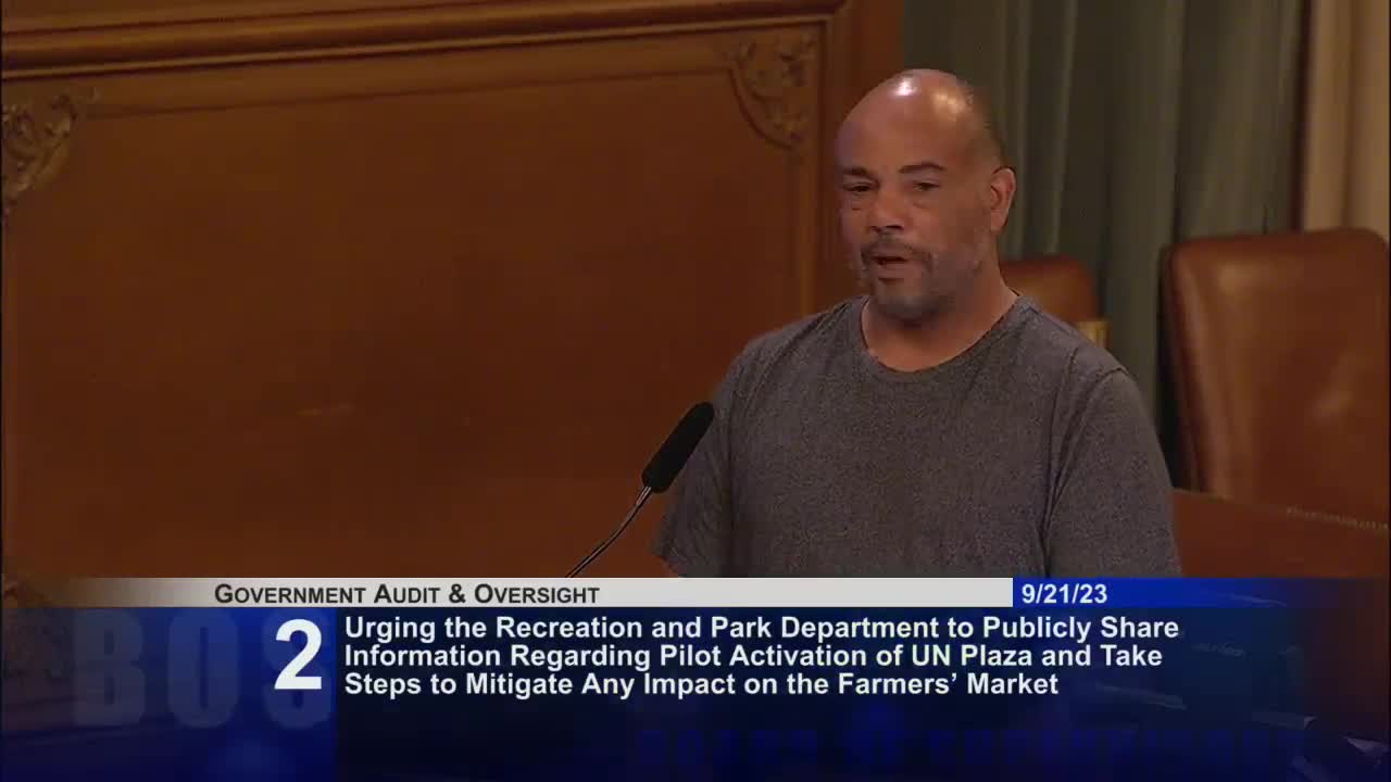 Farmers Market vendors demand operating permit and address plaza surface concerns