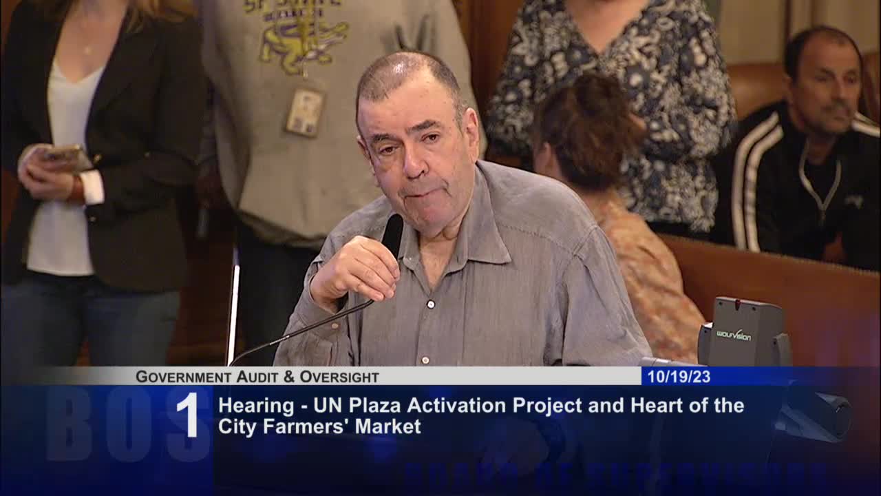 Community Voices Criticize San Francisco's Farmers Market and UN Plaza Revitalization Plans