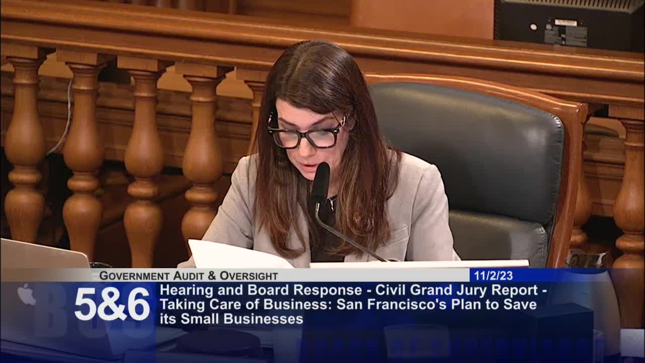 Supervisor Enguardio leads hearing on economic impact of downtown business closures