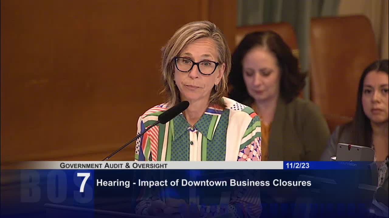 San Francisco Board discusses economic revitalization initiatives post-pandemic