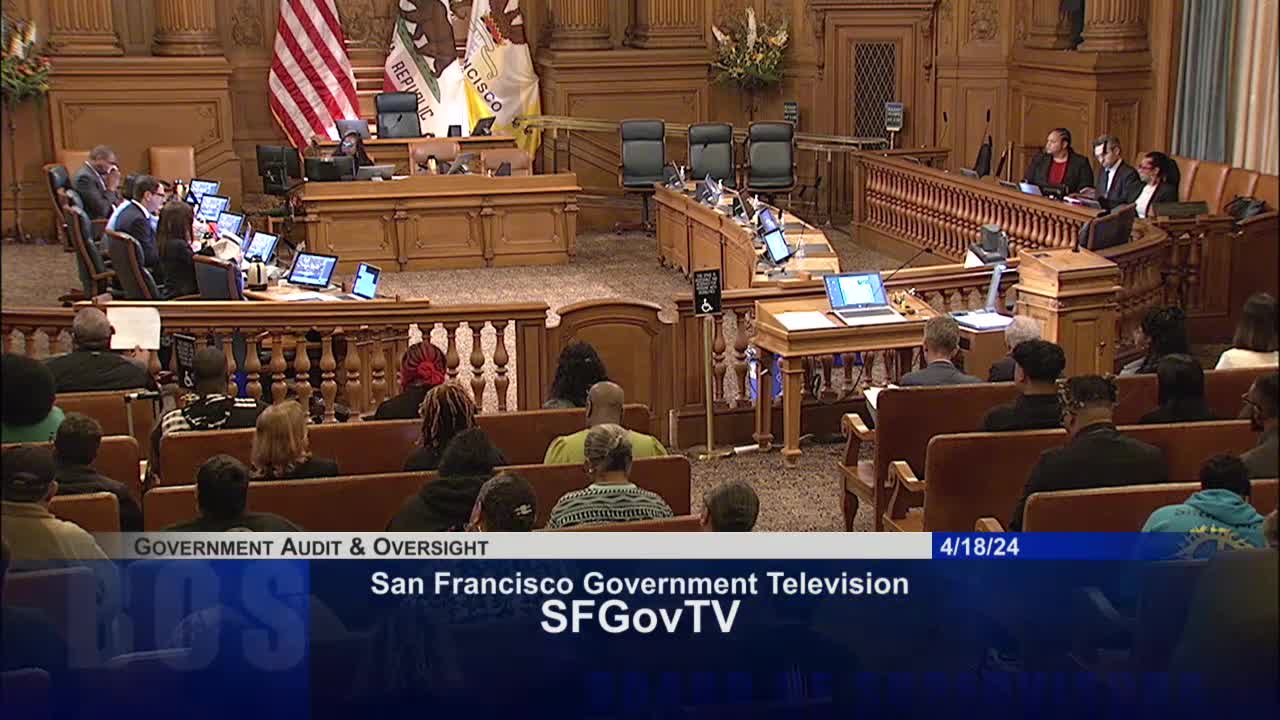 Supervisor Walton discusses Dream Keeper Initiative funding at San Francisco hearing