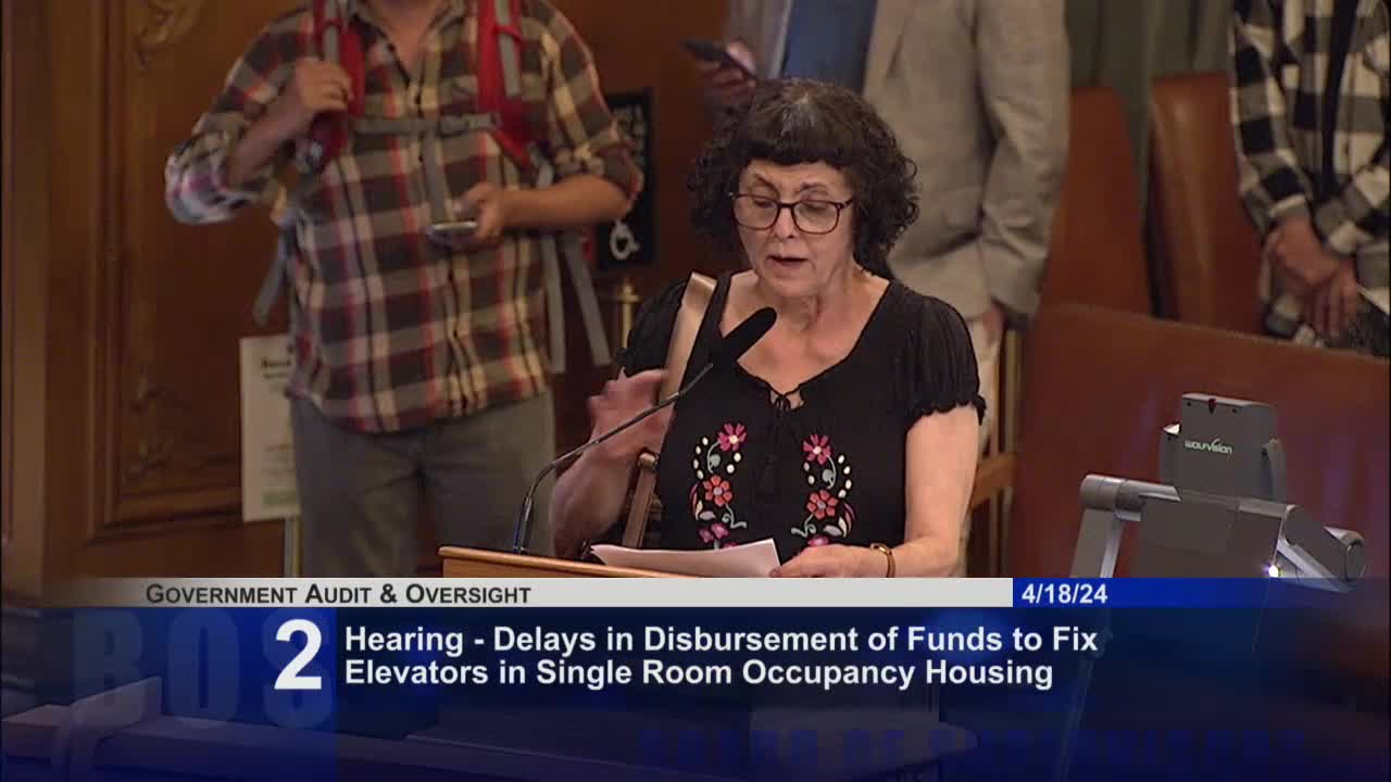 San Francisco Supervisors Hear Disturbing Testimonies on SRO Elevator Crisis