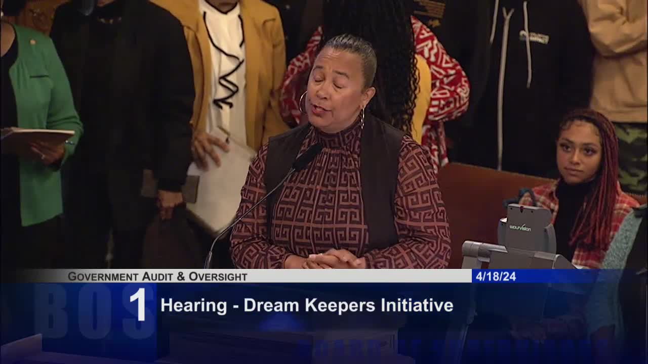 Community Leaders Advocate for Dream Keepers Initiative to Support Black San Francisco