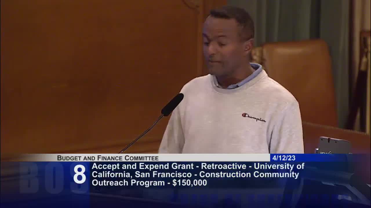 Community member Ephraim advocates for job opportunities at public meeting