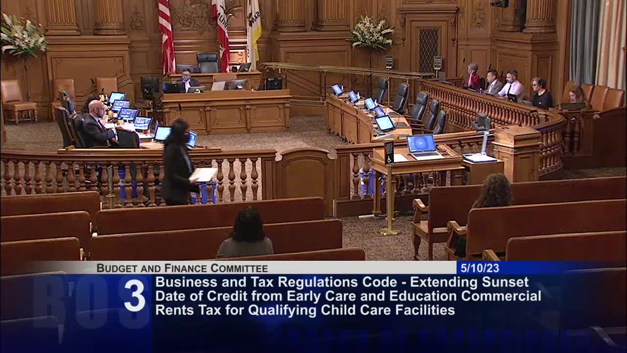 San Francisco Board extends tax credit for licensed childcare facilities to boost access